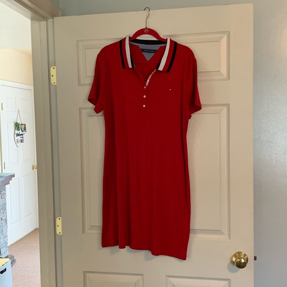 Red white and blue Tommy Hilfiger T-shirt dress